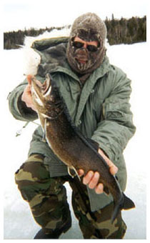 Fishing and Ice Fishing at Ross Lake Camps - North Maine Hunting for Bear,  Moose, Deer, Grouse. Ice Fishing & Camps.